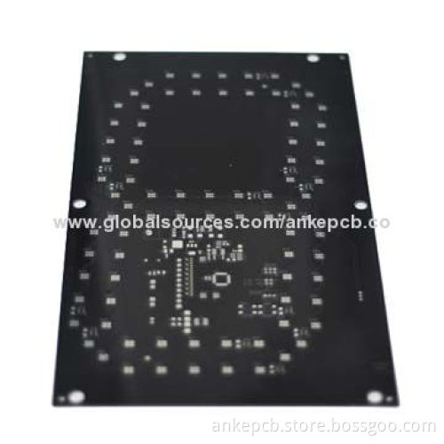 Rigid PCB with Black Soldermask, Prototype and Mass Production, No MOQ